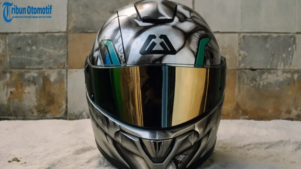 Desain Helm Bertema Tengkorak