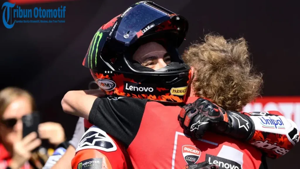 Duo Ducati Lenovo Bersinar! Bagnaia Juara, Marquez Runner Up