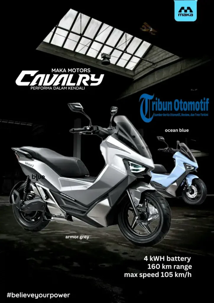 Spesifikasi Maka Cavalry: Motor Listrik Produksi Lokal yang Budget Friendly Buat Para Driver Ojol
