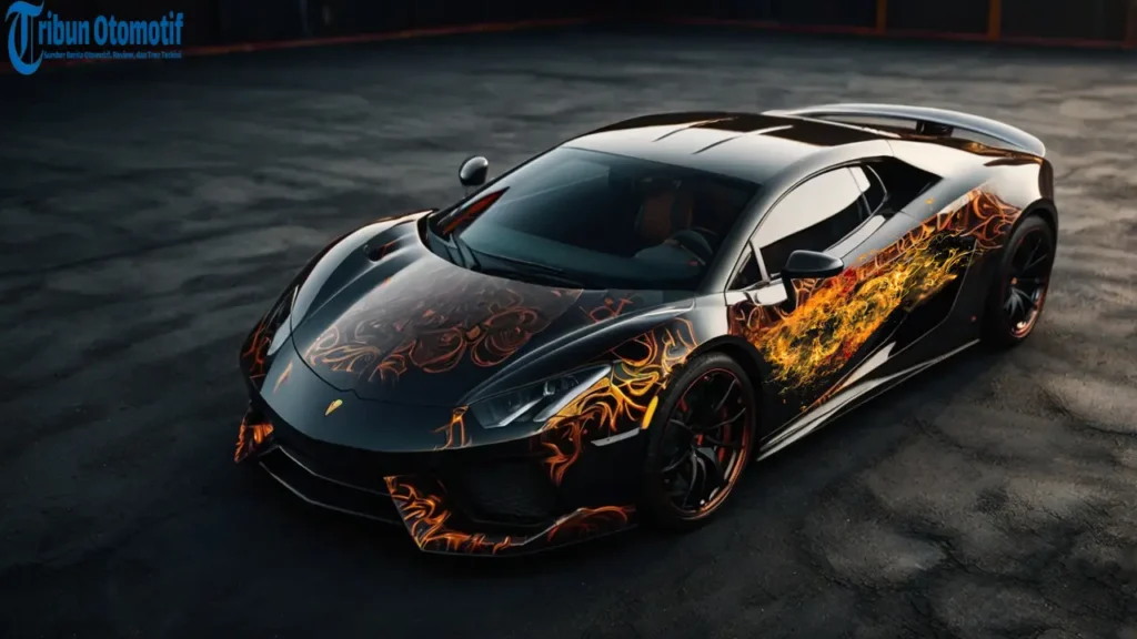 Konsep Bodywork Mobil Sedan dengan Gaya Custom Airbrush